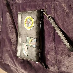 Coach jet set wallet/phone holder combo